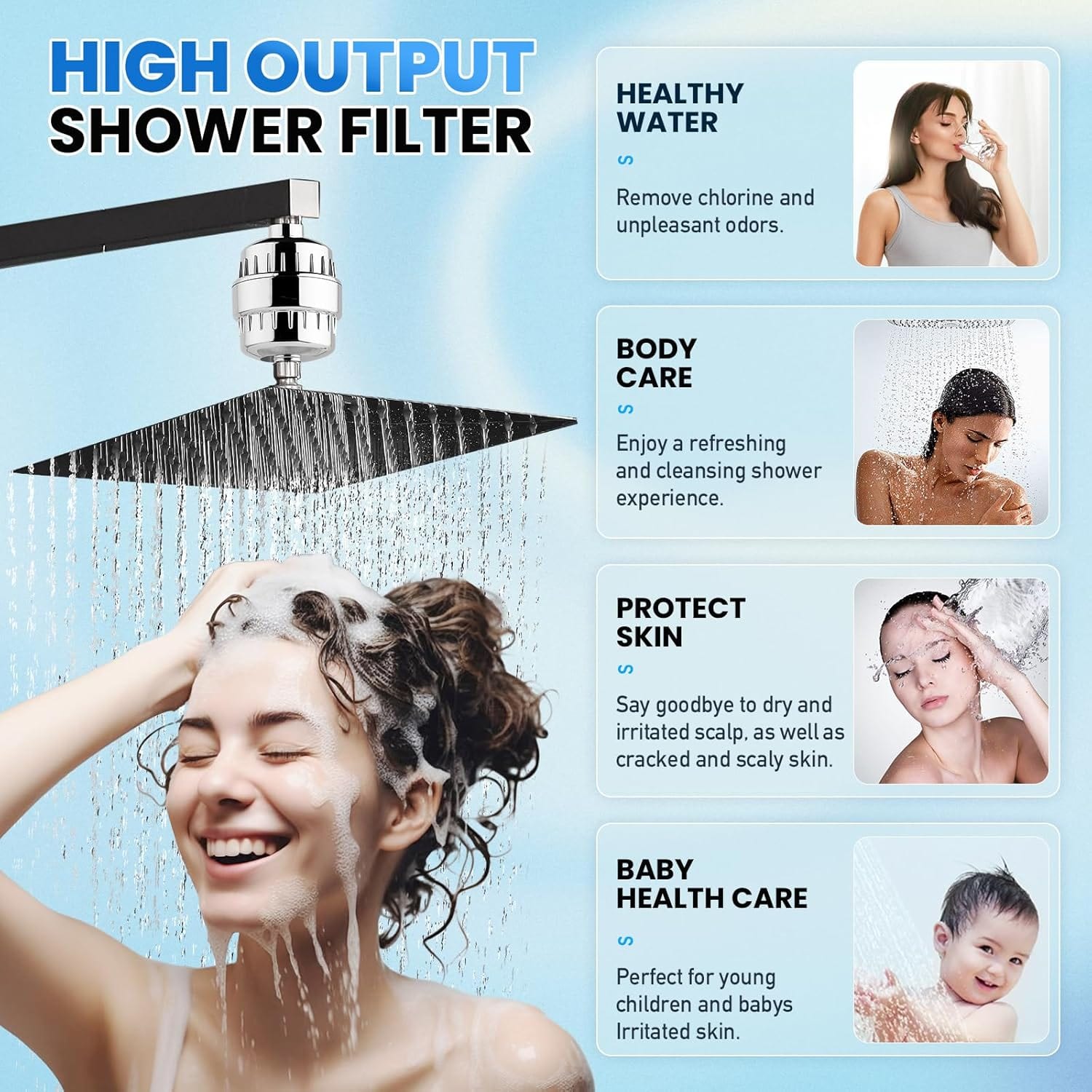 Gallery image for Amazon Product Listing Images for Shower Filter