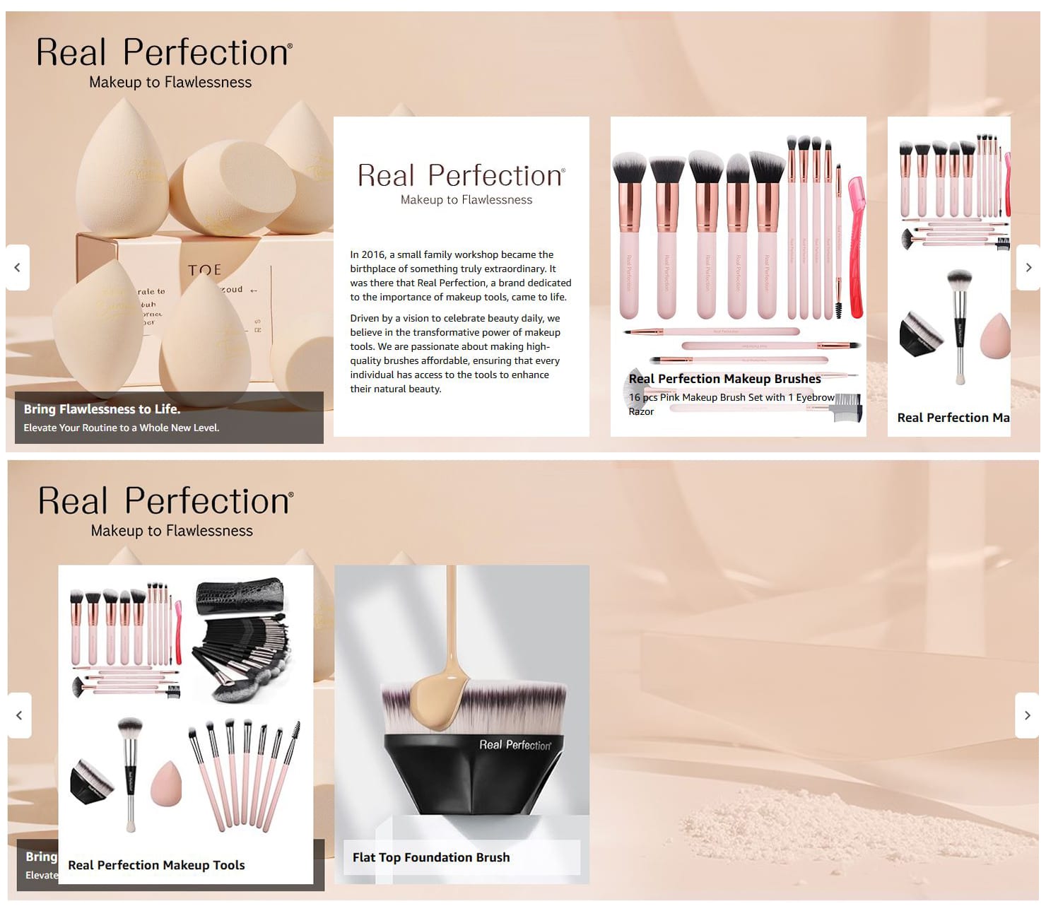 Makeup Sponge Set Brand story design for Amazon