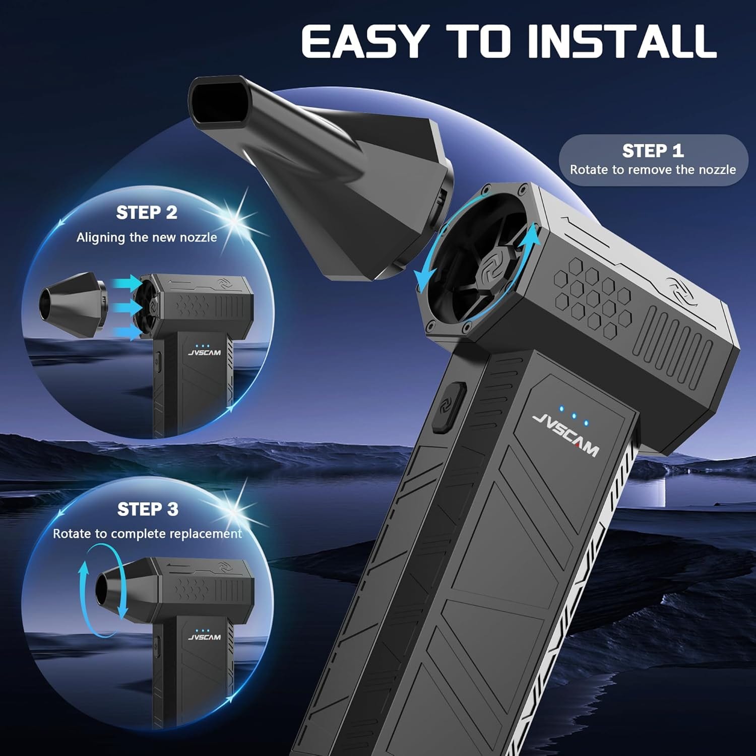 Gallery image for Amazon product listing images for Compressed Air Duster