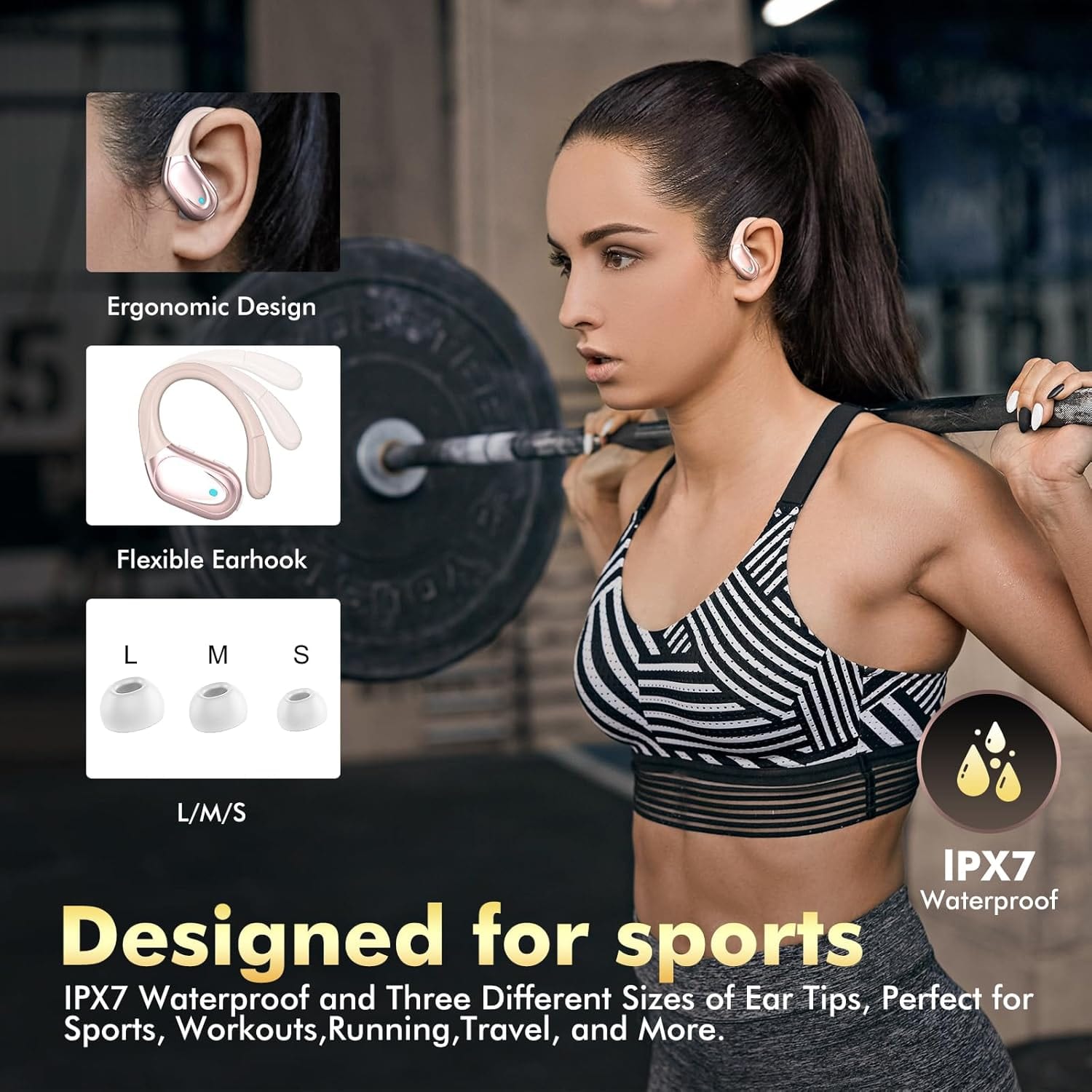 Gallery image for Amazon Listing Images for Wireless Earbuds