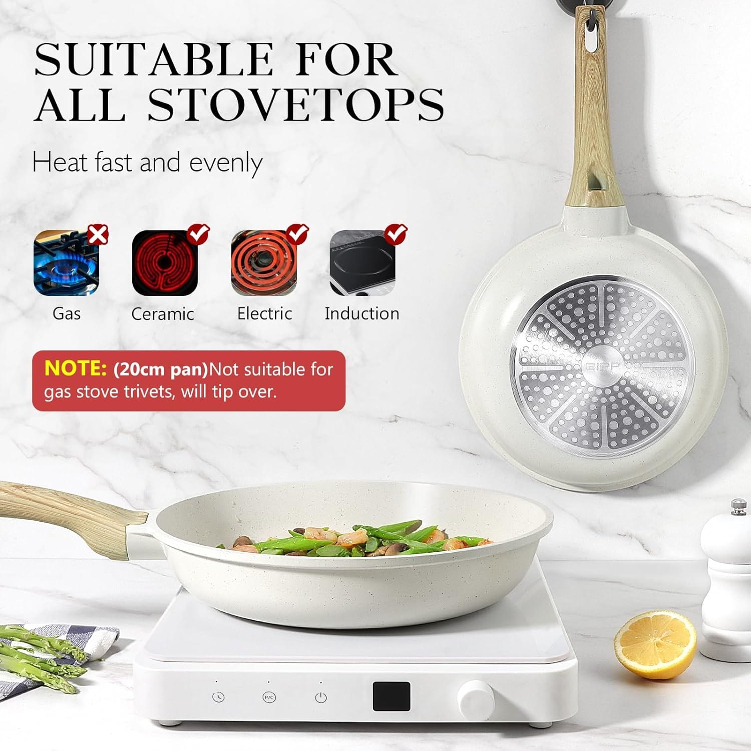 Gallery image for Amazon Listing Images For Nonstick Frying Pan