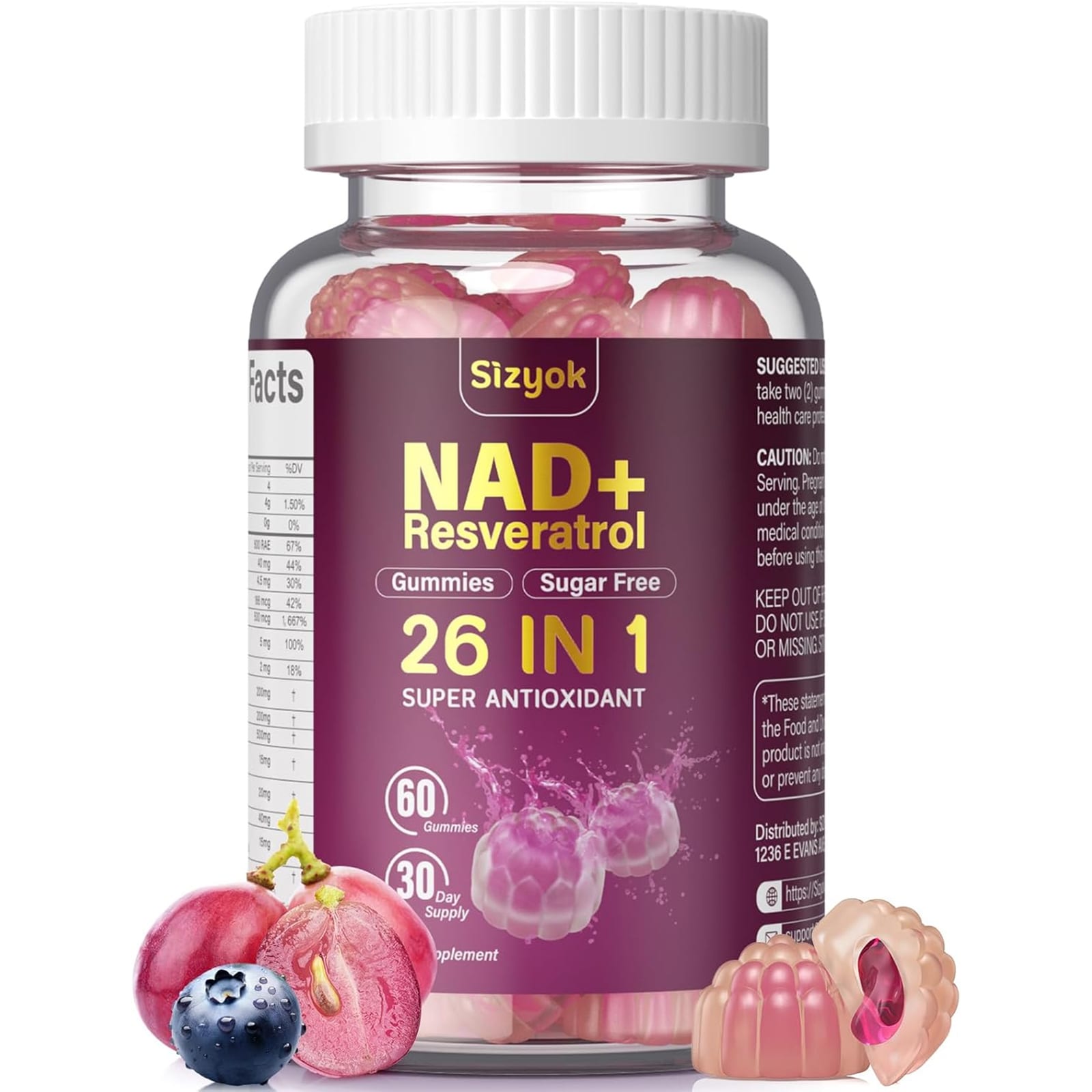 Gallery image for Amazon Listing Images for NAD Supplements