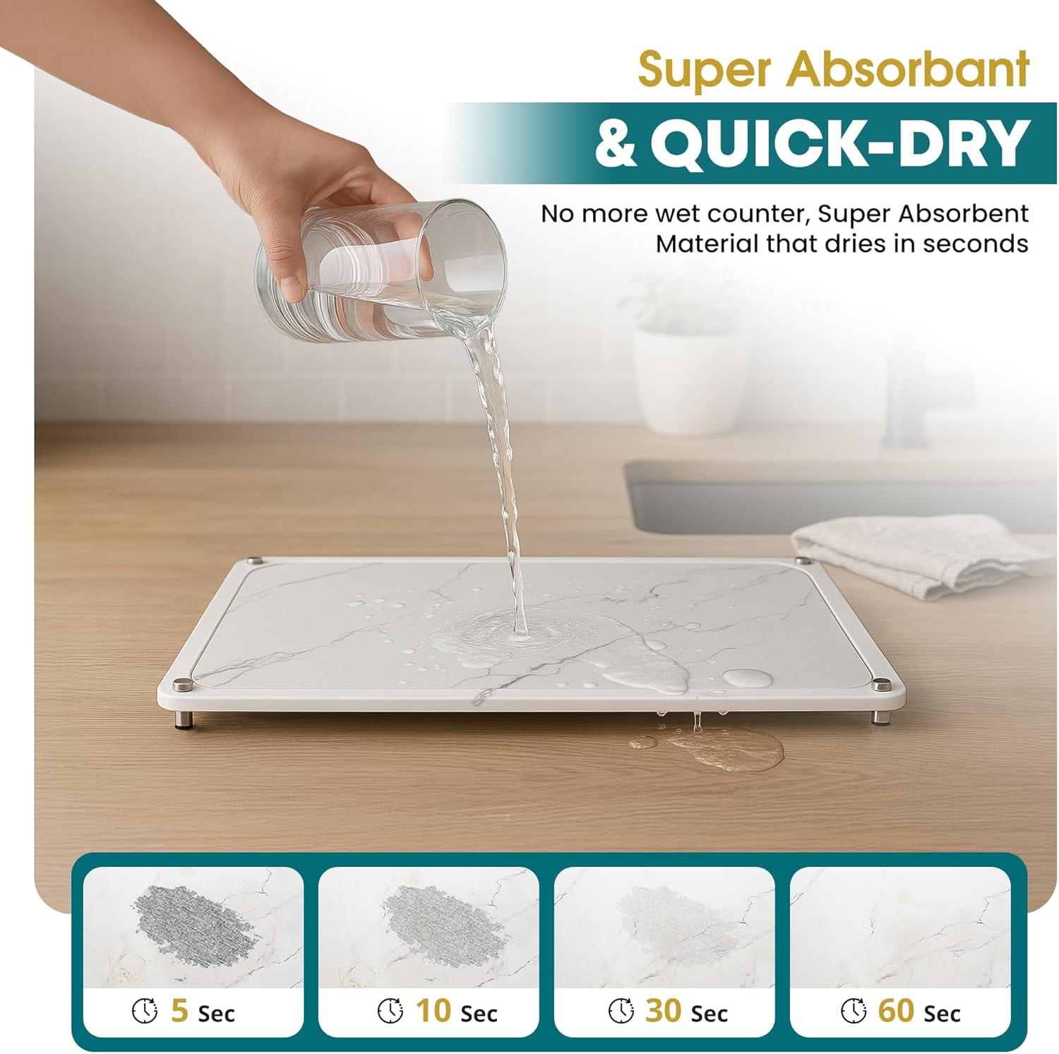 Gallery image for Amazon Listing Images for Stone Drying Mat
