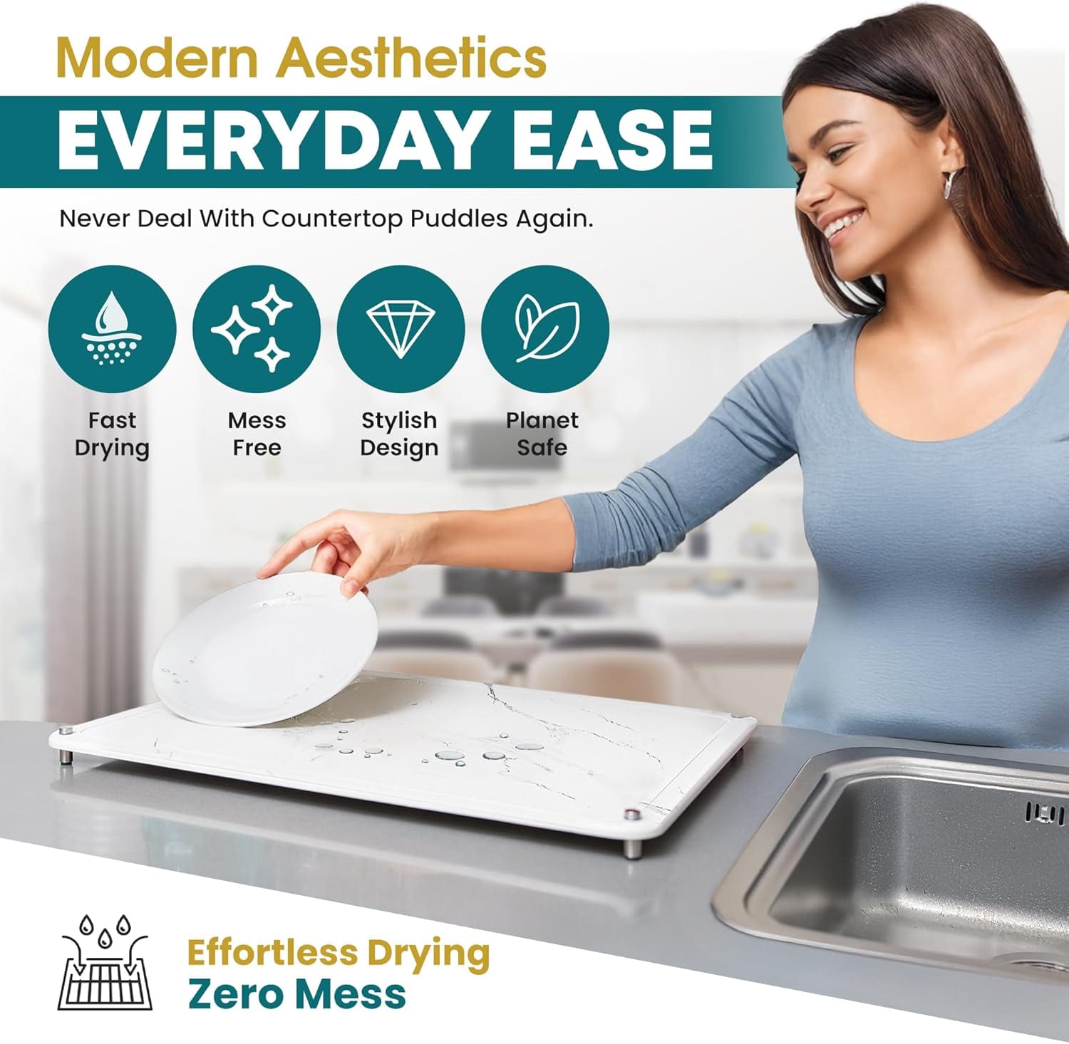 Gallery image for Amazon Listing Images for Stone Drying Mat