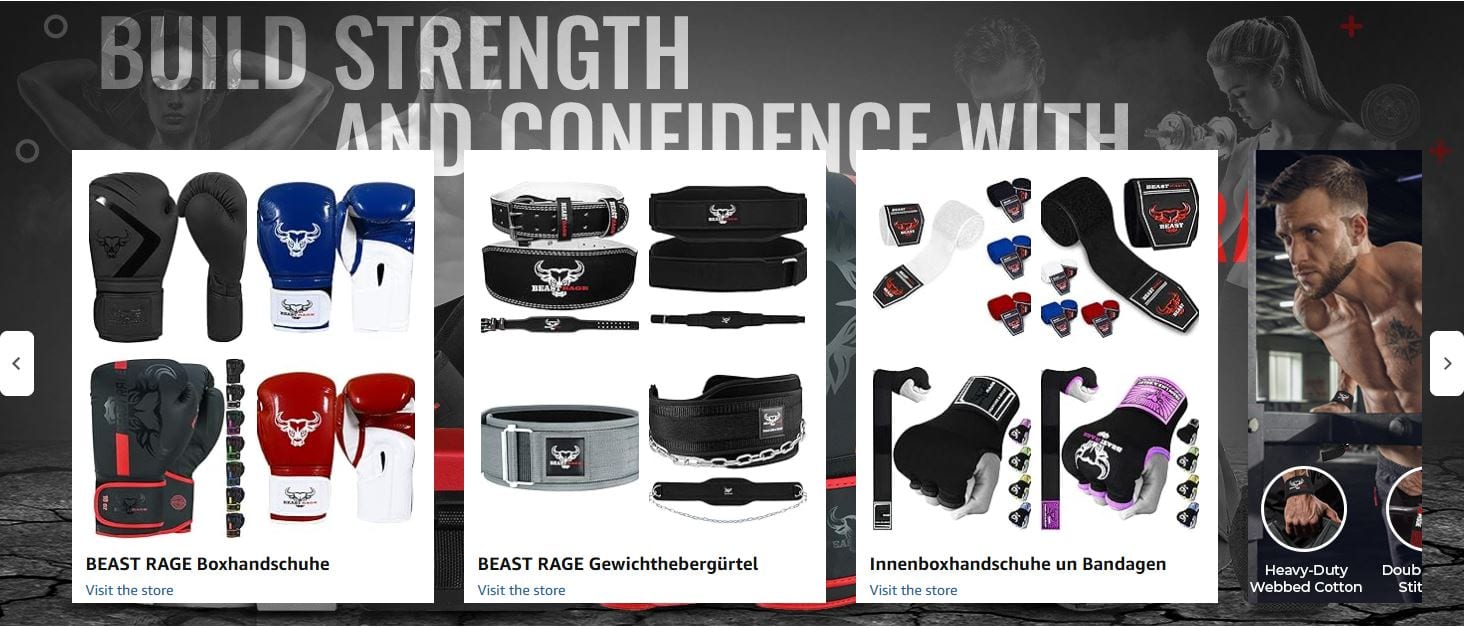 Gallery image for Amazon Brand Story Design for Weight Lifting Belt