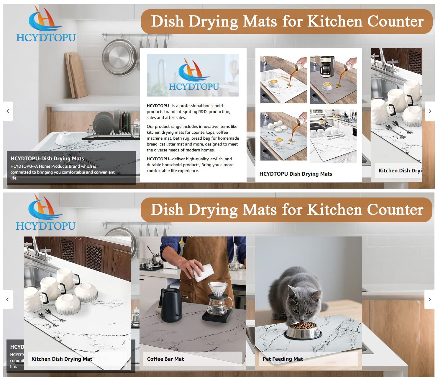Amazon Brand Story Design for Drying Mat