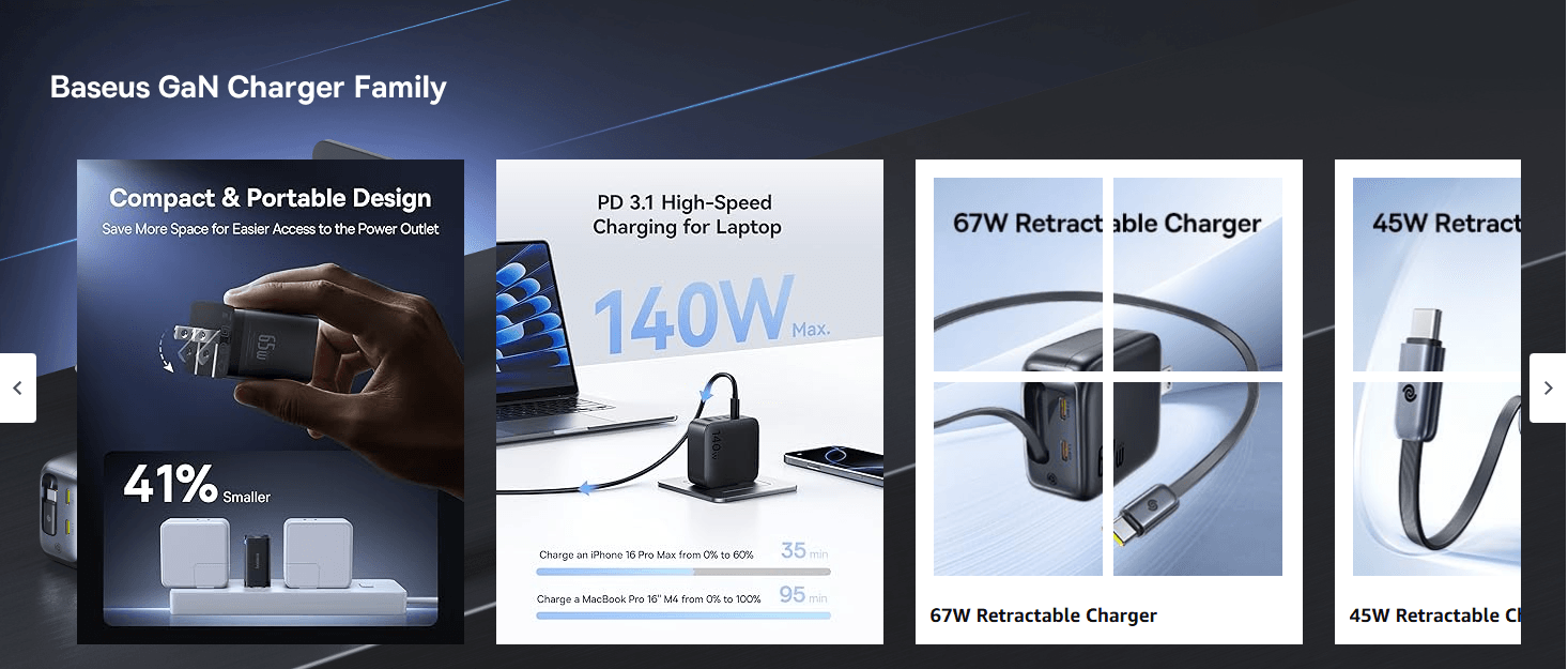 Gallery image for Amazon Brand Story Design for USB C Charger