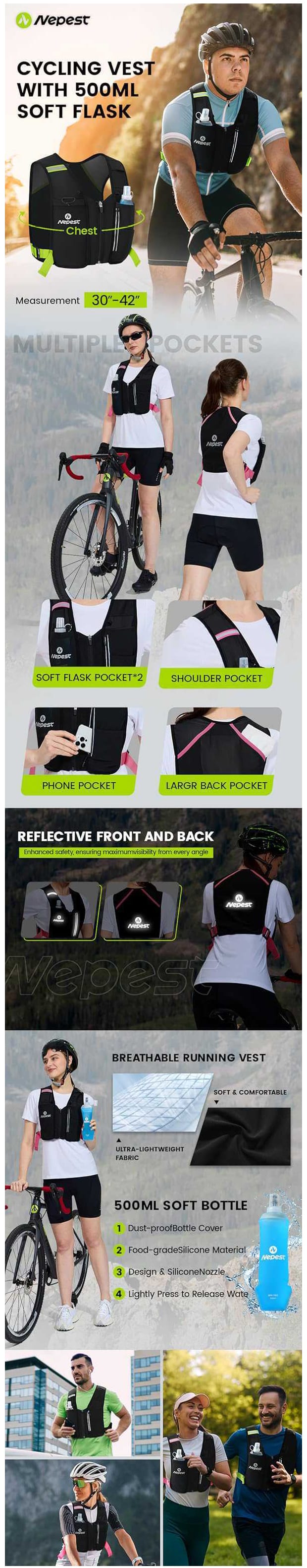 Gallery image for Amazon Premium A+ content design for Running Vest