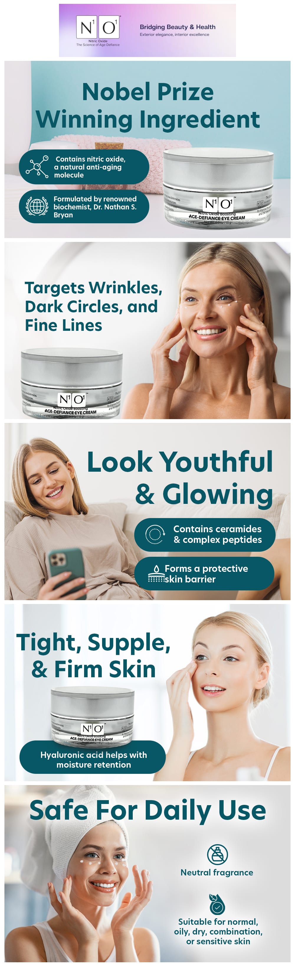 Gallery image for Amazon A+ content design for Age-Defiance Eye Cream