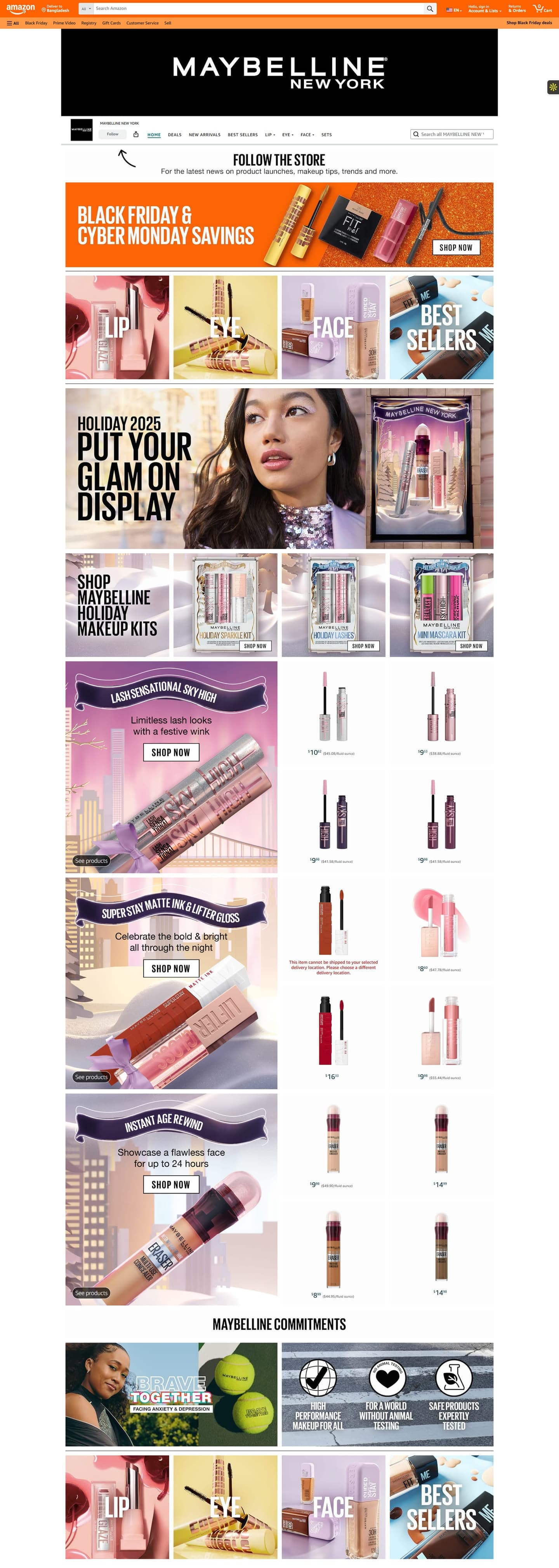 Gallery image for Amazon Brand Store or Storefront Design for Cosmetics & Skincare