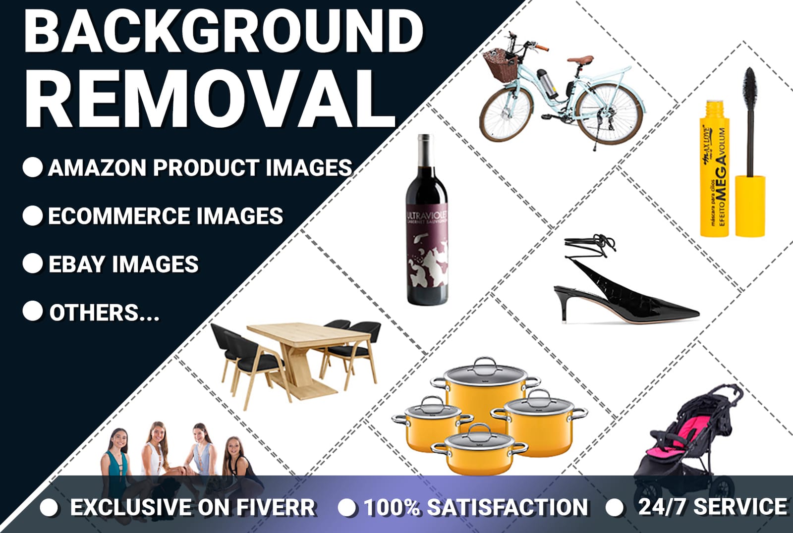 Product clipping path background removal
